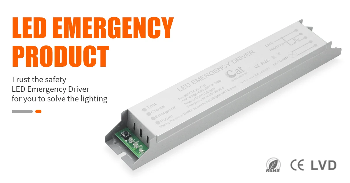 Tube LED Emergency Driver Kit with 220V Fire Emergency Light Multiple Output Power Supply Battery Pack