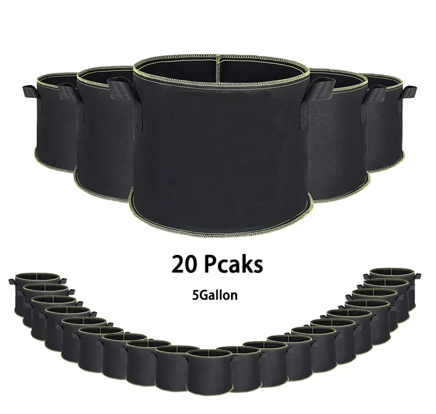 Outdoor garden felt grow bags pots garden potato felt fabric plant potato grow planting bags