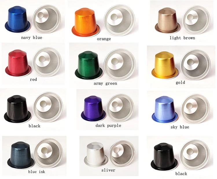 Оптовая продажа алюминиевая фольга пустые капсулы для кофе Nespresso от