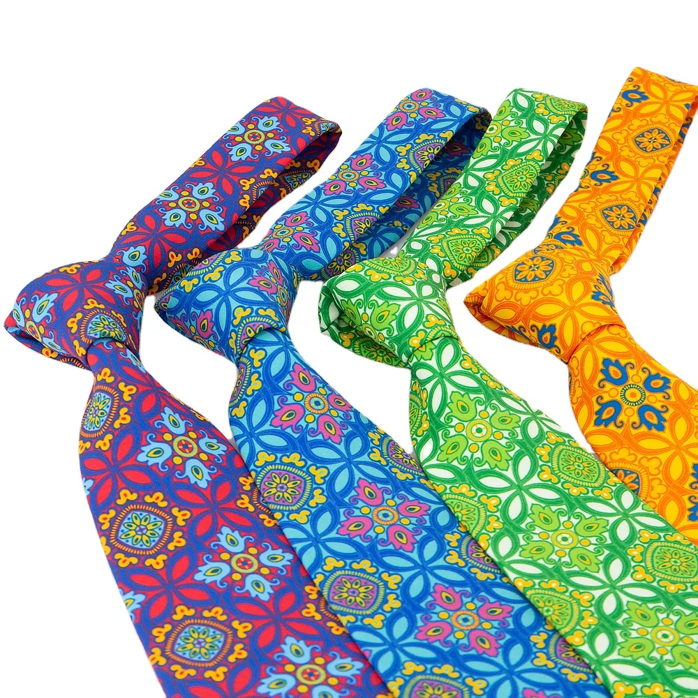 JinBan Repreve RPET Fabric Logo Digital Printing Ties Men Necktie