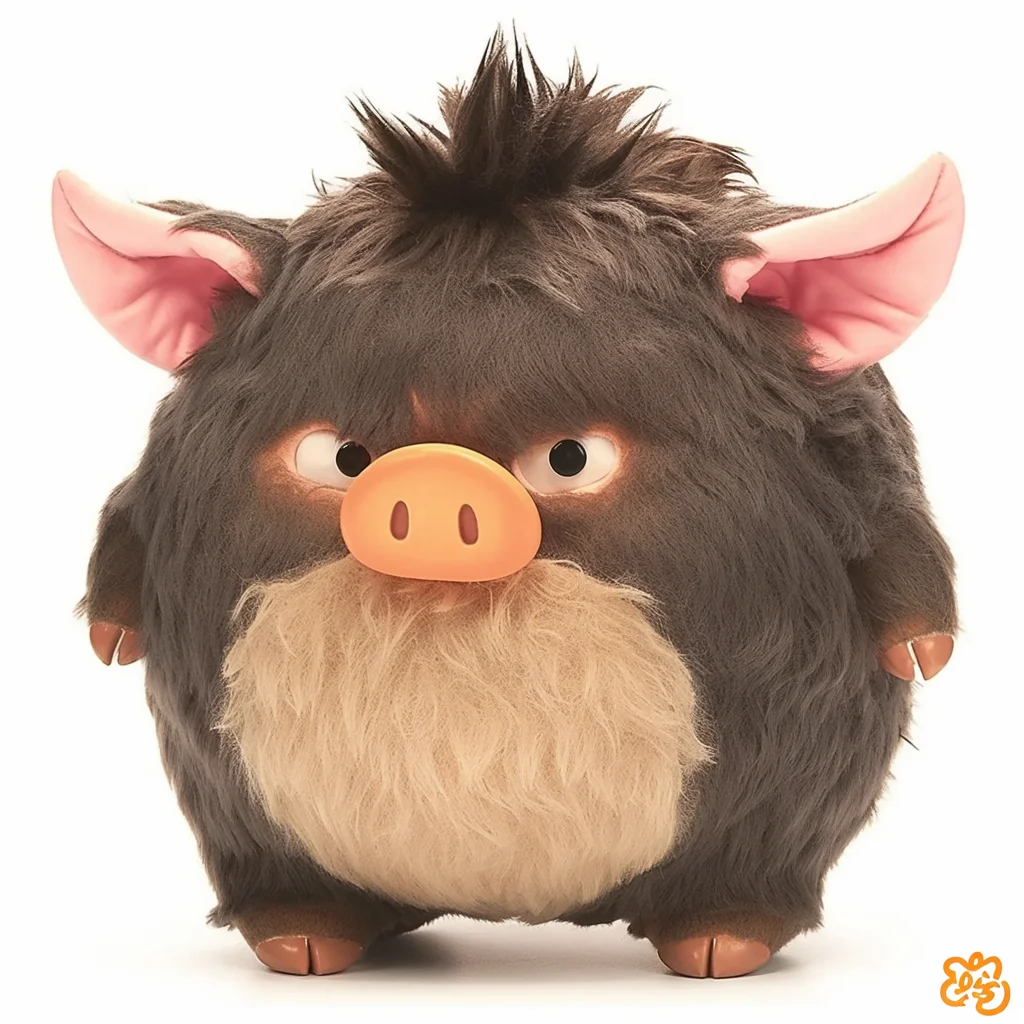 New Design Custom Hot Selling  Cartoon Pig Plush Toys Cute Plush Wild Boar Toy Soft Anime Stuffed Animal Toys