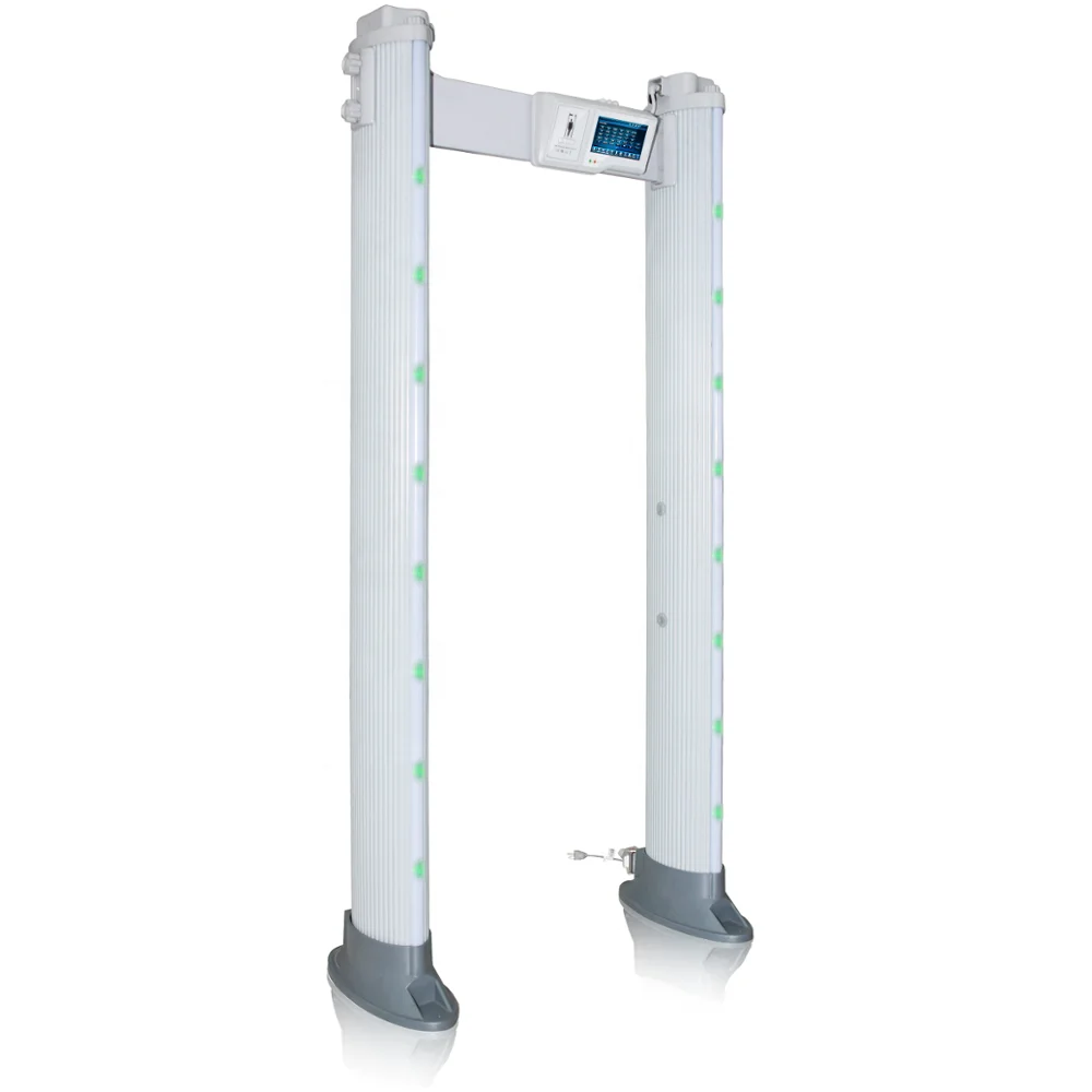 IP 65 Waterproof Outdoor Metal Detector Door Gate 6 Zones Oval enchanced pinpoint walk through metal detector security 33 zone