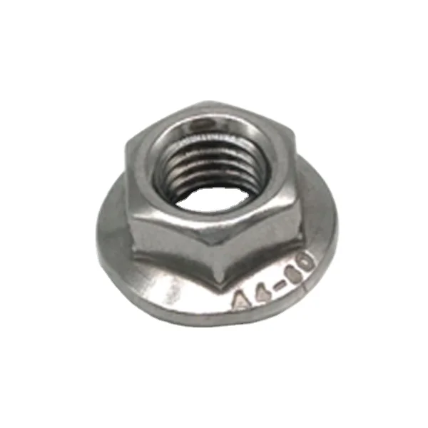 Standard M6 M8 M10 M12 DIN6923 Flange Nuts stainless steel brass m7 serrated steel Hexagon Flange Nut