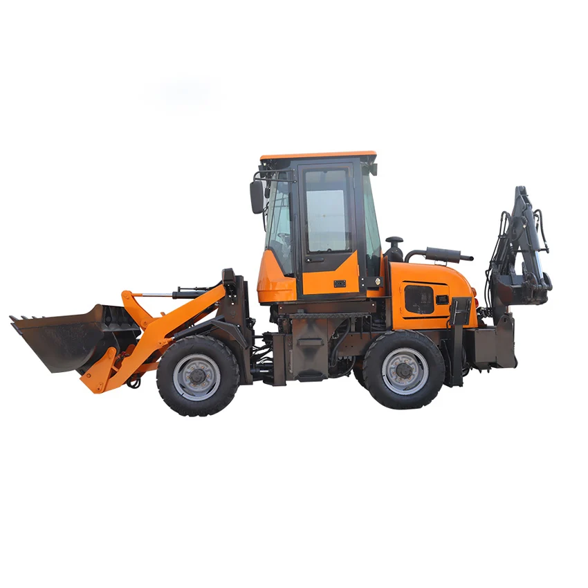 free shipping chinese mini backhoe loader 4x4 compact tractor with loader and backhoe