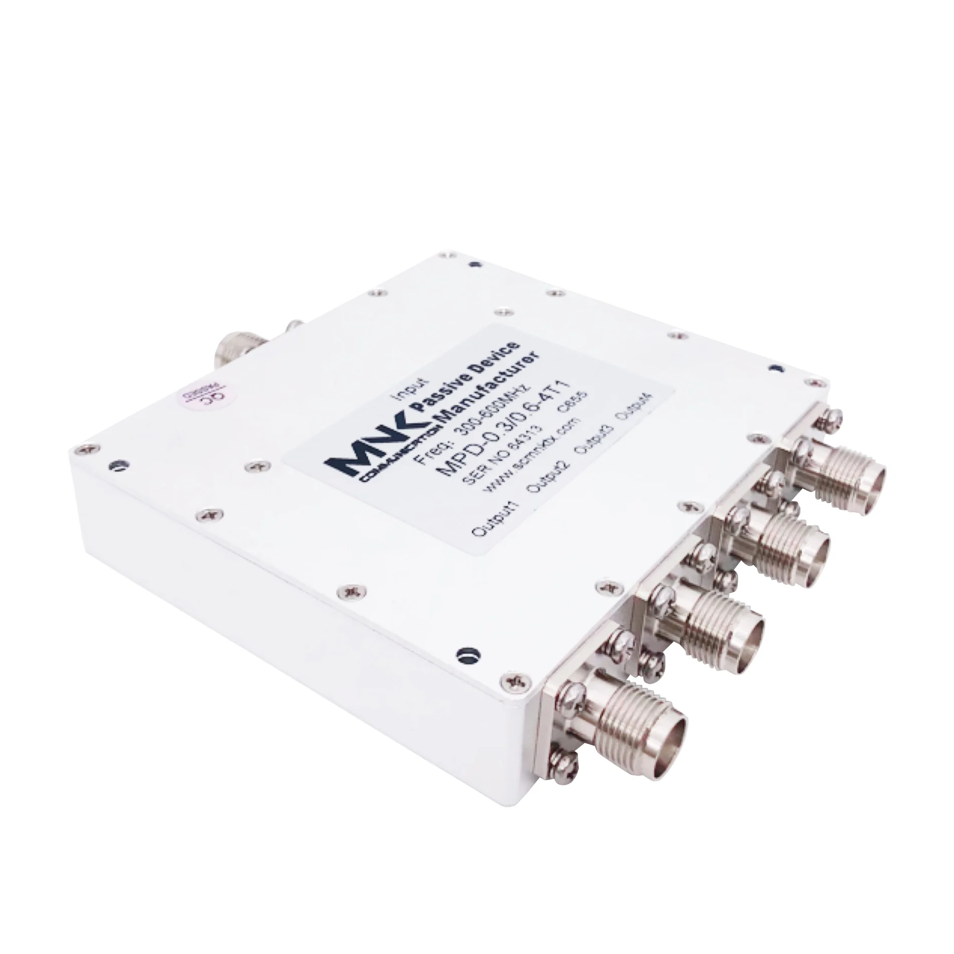 TNC Splitter 300-600MHz 4 Way rf power divider 4-Way  Wilkinson Power Spliter combiner  Passive suppliers