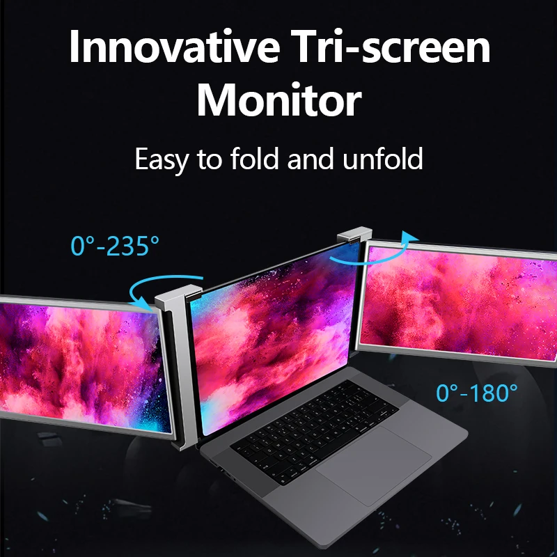 2022 Новинка оптовая продажа поддержка HDR 1080P IPS 15 дюймов портативный двойные экраны для