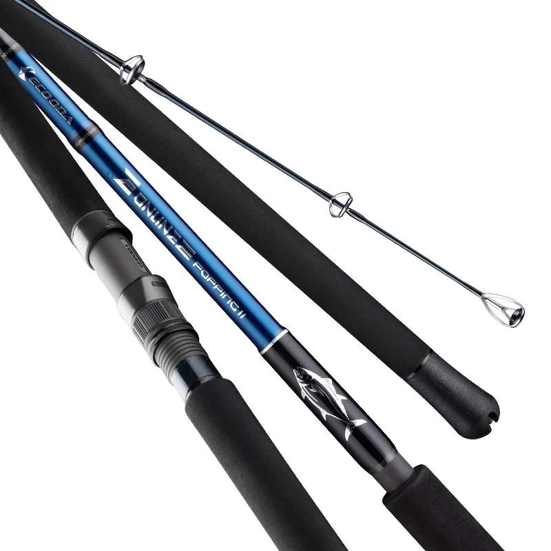 ECOODA Online E Series II  EEPR II Tuna Rod 25KG Drag Power Big Game Fishing Rod 60g-200g Lure Popping Rod