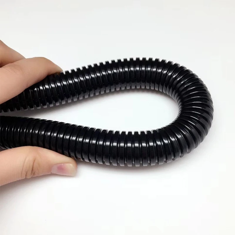 High Temperature Resistance Corrugated Conduit Metal coated Pe  polyethylene Electric Wire Cable Conduit Whole Roll Threading