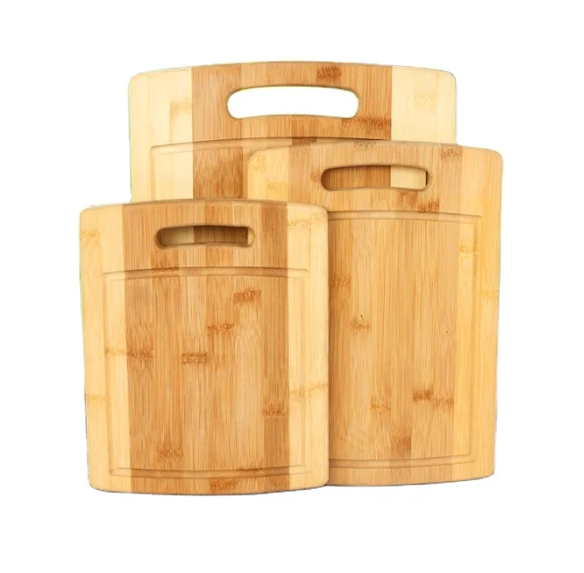 100% Organic Wood Butcher Block Veggies Cheese Ideal Size Non Slip Design Cuting Board