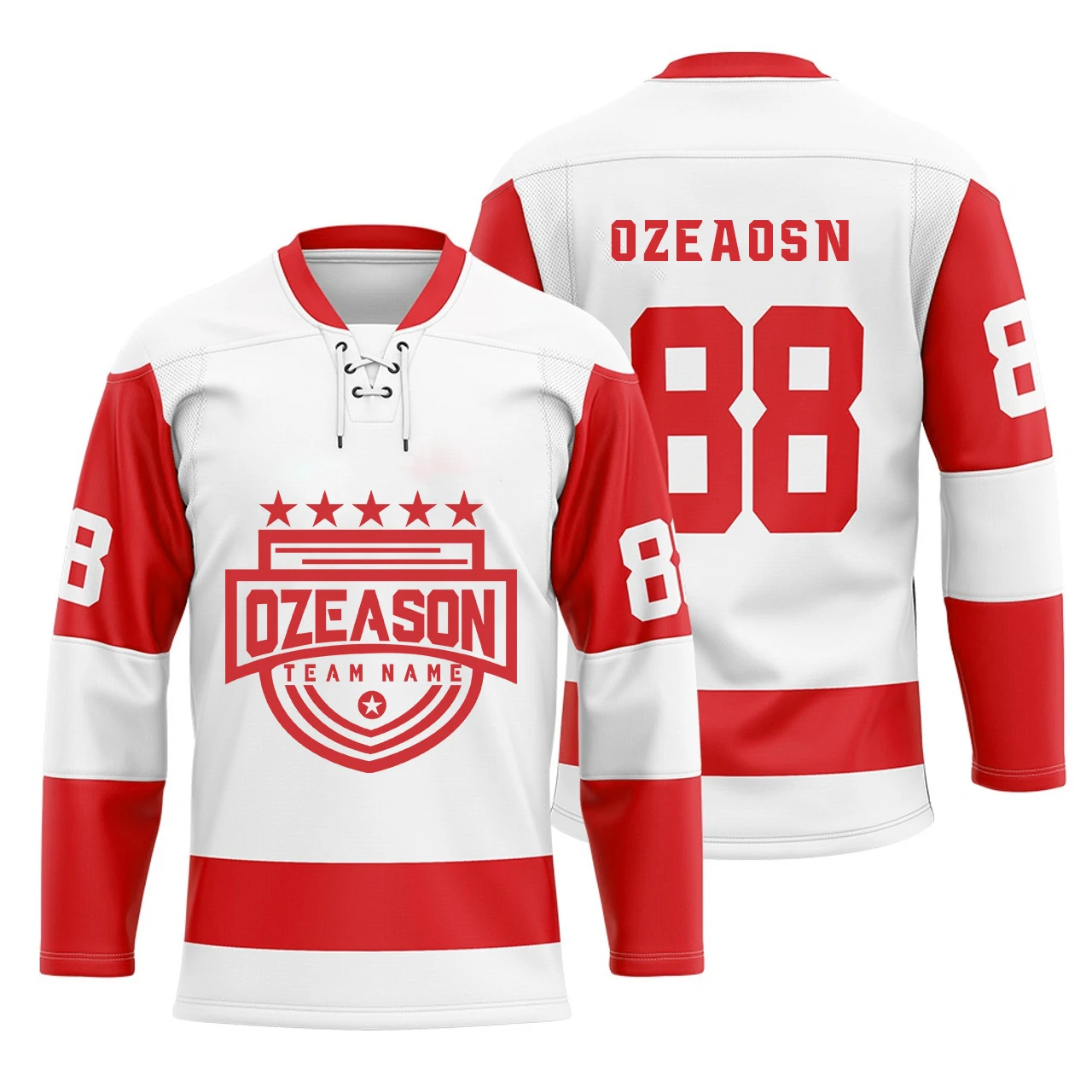 Manufacturer custom design sublimation printing hockey jersey polyester mesh practice blank hockey jersey