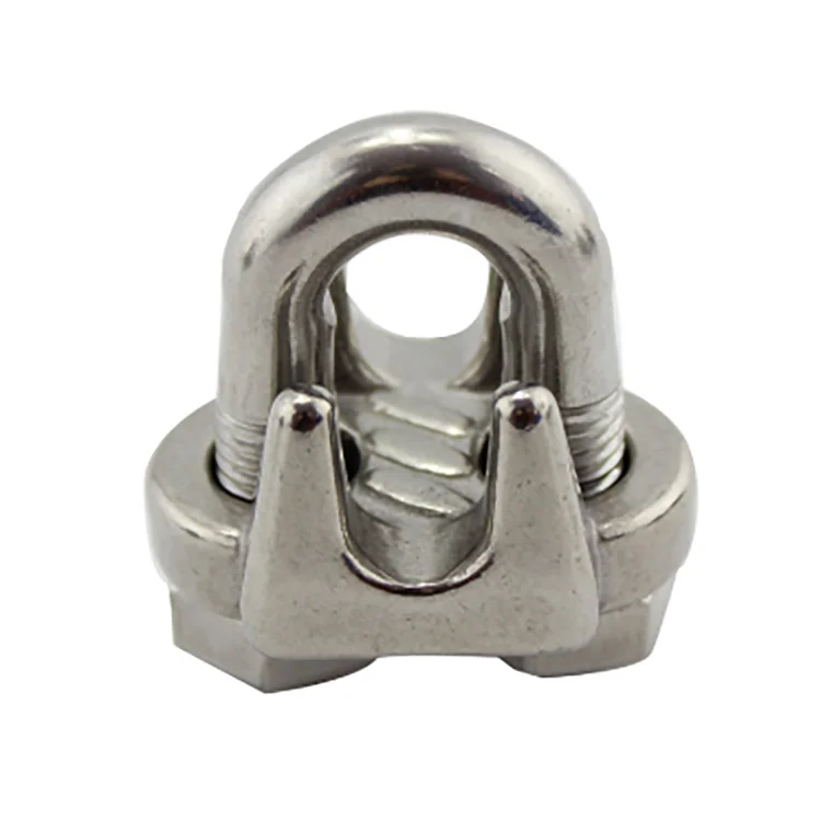 High Quality JIS Type Stainless Steel Wire Rope Fitting Clip Hardware Items Zinc Plated Polished Rigging Hardware Bag Packaging