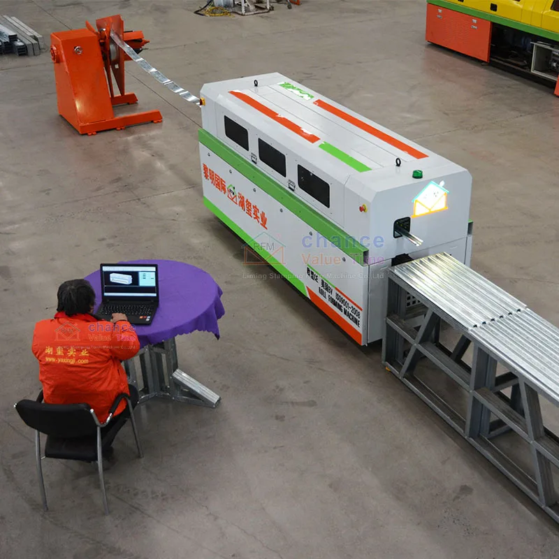 Liming Small precision Omegar drywall profile forming machine computer roll forming machine with servo motor
