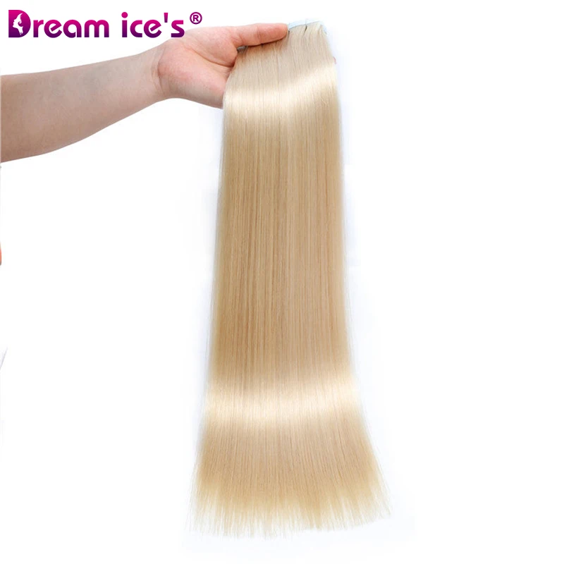 Tape In Human Hair Straight Extensions Color 1B 100% Remy Skin Weft Adhesive Glue On For Salon High Quality for Woman 10-28 Inch