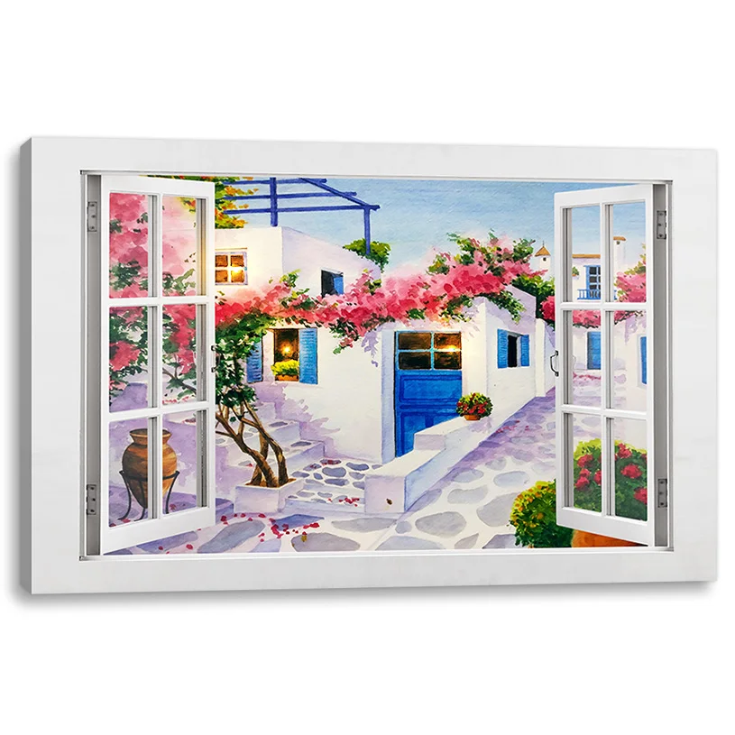 Restaurant wall decor home gift lighted wall hanging tapestry abstract waterfall paintings modern flower painting