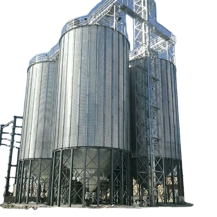customized corn grain maize storage silo  grain silo  grain storage customized steel  silo for cereal paddy rice  hopper bottom