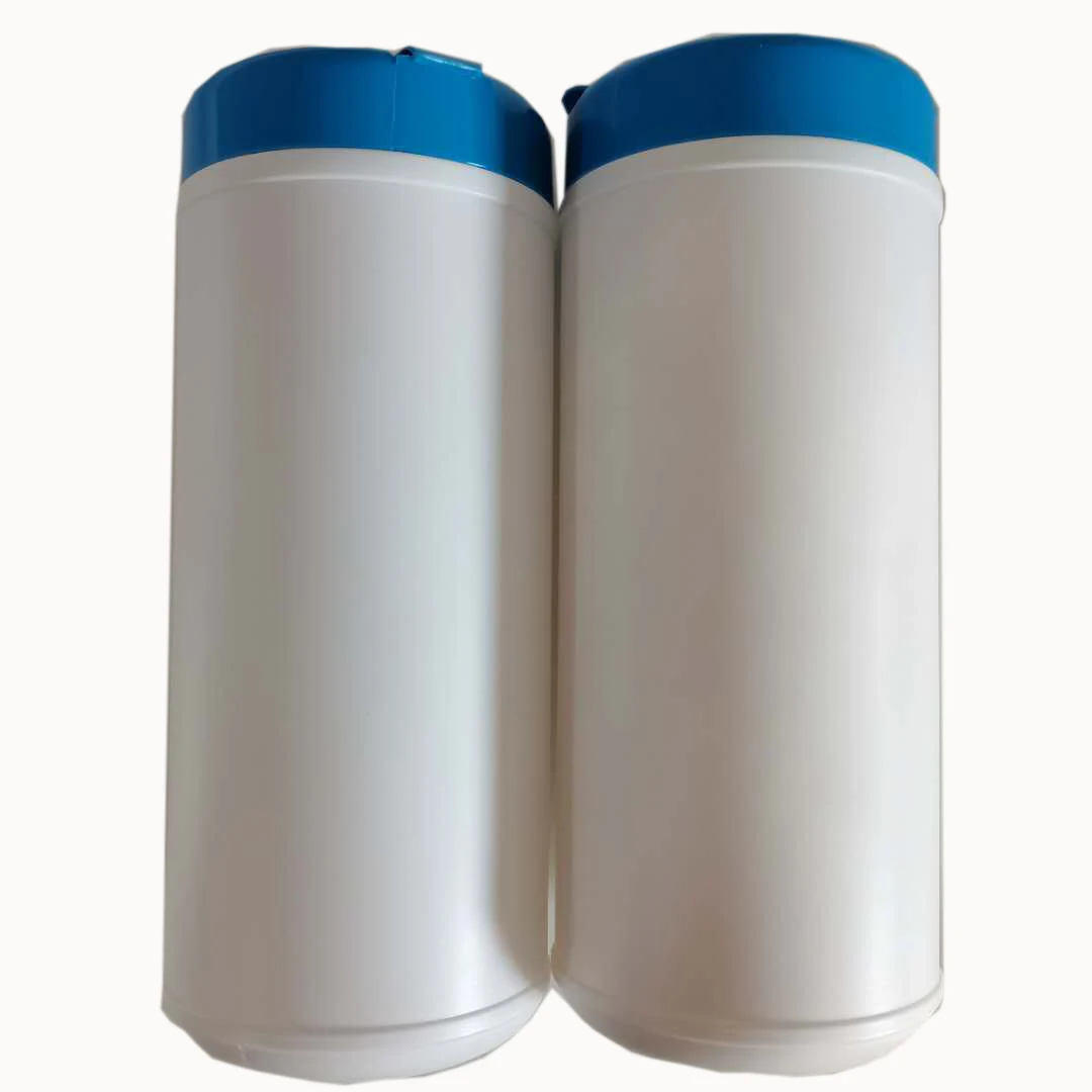 
 Упаковка в тюбик канистра, 100% вискоза, белый цвет, нетканое полотно, чистые сухие салфетки  