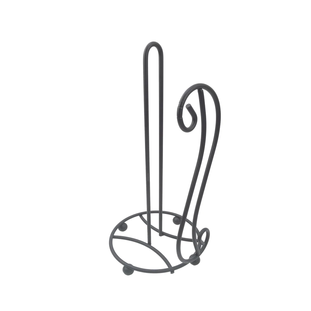 Vintage Kitchen Metal Wall Mount Caddy Basket with Paper Towel Holder