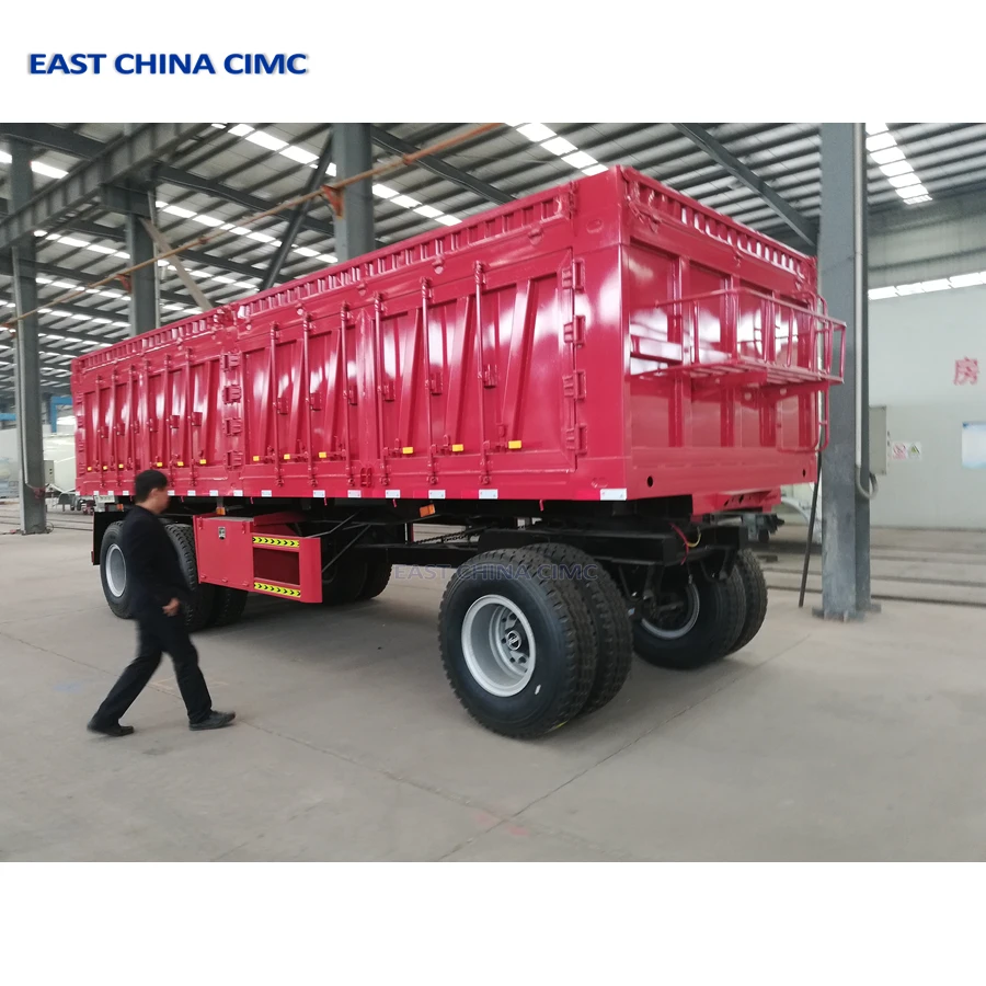 Turntable Drawbar Dolly Flatbed Lowbed Trailer CIMC for sale