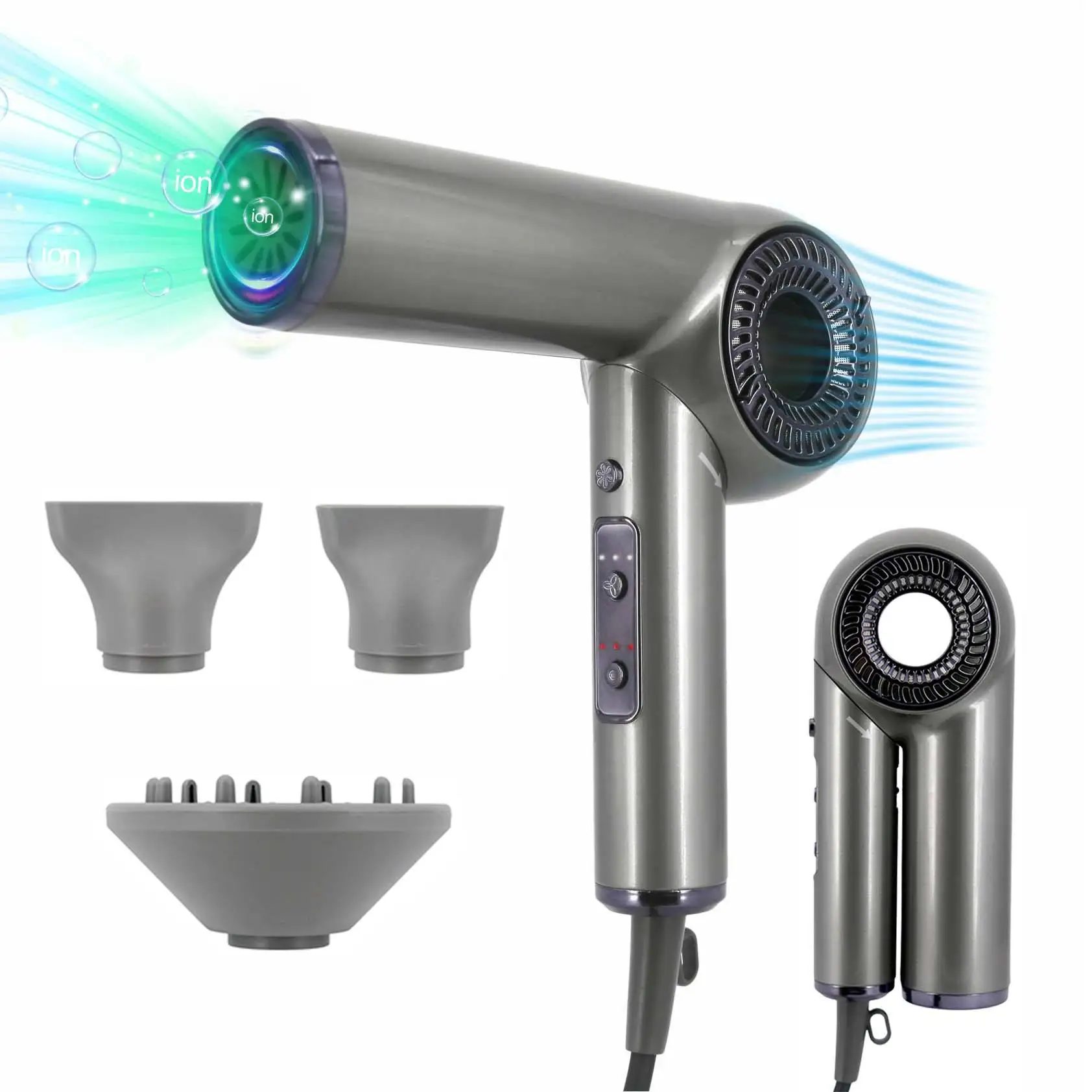 New Style Travel Foldable Hair Dryer Professional Strong Wind Super Ionic negative ion hair dryer for student dormitory