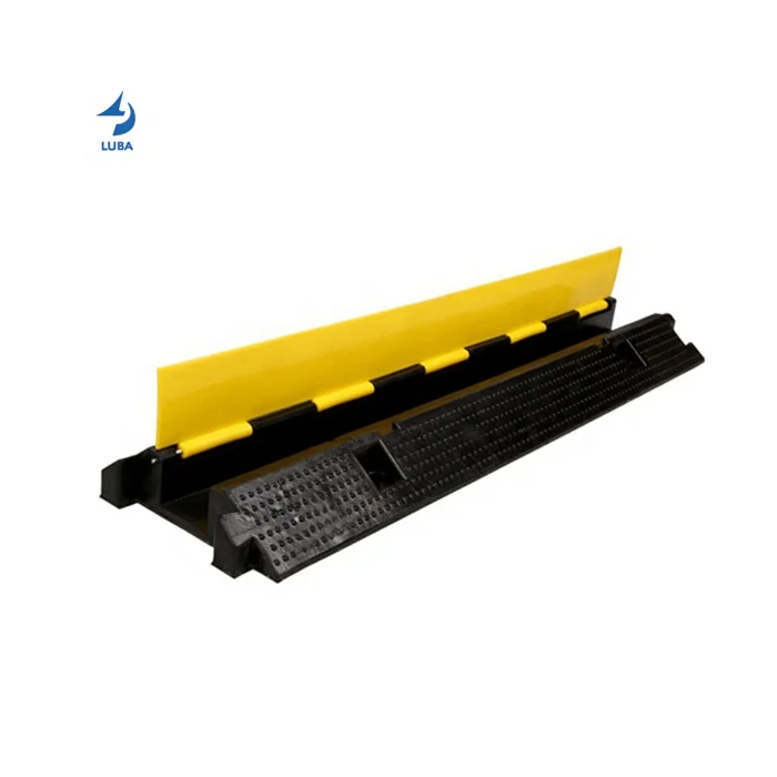 97*27*6cm Wholesale Custom Outdoor Traffic Rubber 1 Channel Pvc Cover Cable Protector