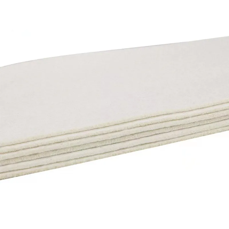 White blended knitted cotton cloth filter material pillow cotton industrial oil absorb pads