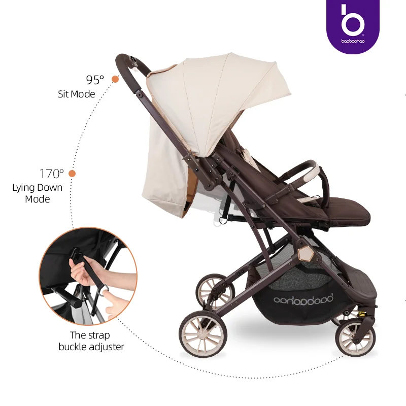 Two-way lightweight baby stroller Luxury Factory Wholesale Stroller OEM support reversible handle Compact WagonSystem