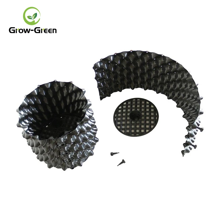 High quality 0.8mm PVC/PE air pruning container pot hydroponic strong root pruning pot nursery pots for plants