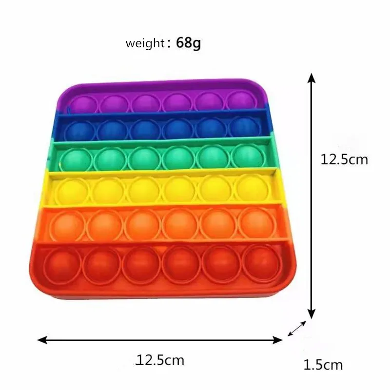 Push   Bubble Sensory Fidget Toy, Among US Autism Special Needs Stress Reliever Silicone Stress Reliever Toy