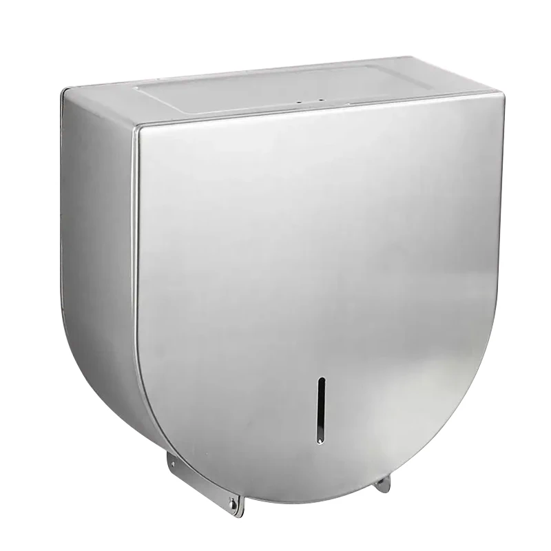 Commercial Wall Mount stainless steel Jumbo tissue paper dispenser Roll toilet paper holder for bathroom