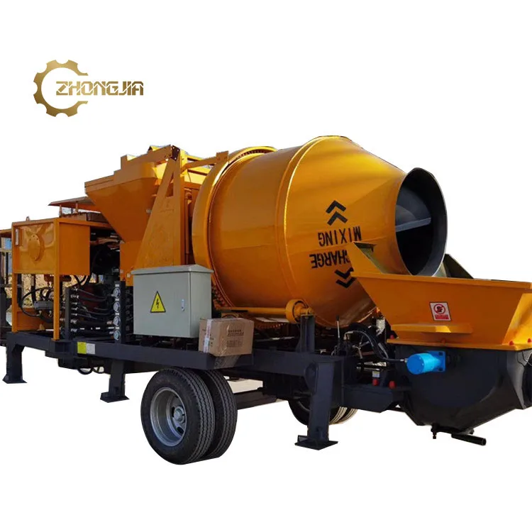 Hot Sales Large Mixing Integrated Concrete Pump with Long Conveying Distance