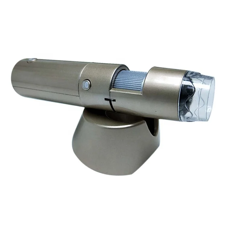 HD Camera Machine Facial Skin And Scalp Hair Analyzer Mini Digital Dermatoscope With 8 LED And Base