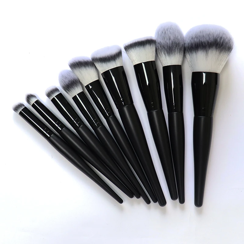 Makeup Brush set 9PCS Makeup Brushes custom Logo  High Quality Foundation Brush  OEM Customized makeup set