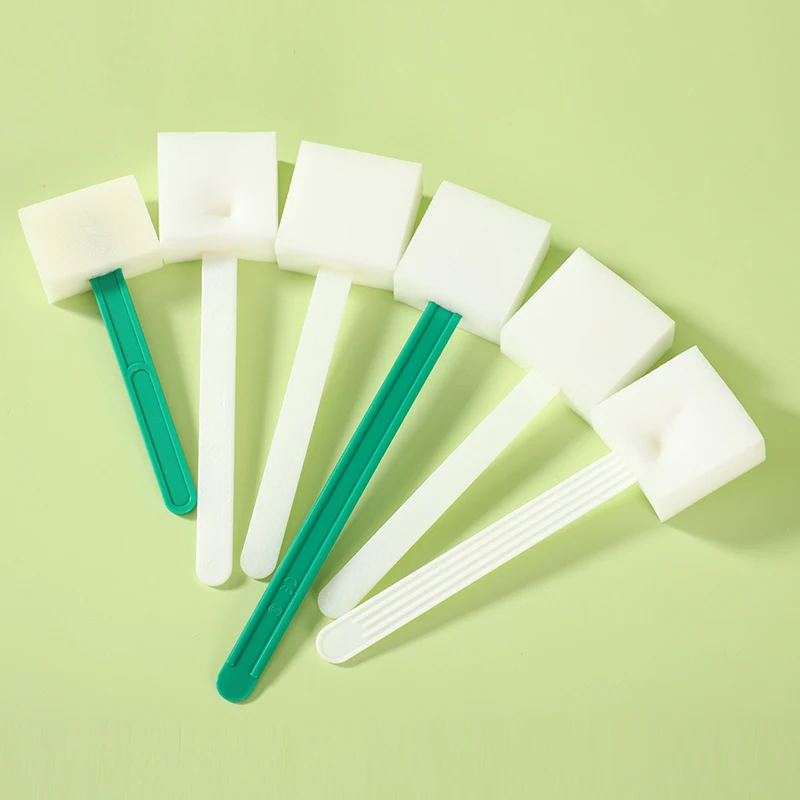 Disposable Surgical Sponge Brush Medical Cotton Body Disinfection Brush for Endoscopy Cleaning High Quality