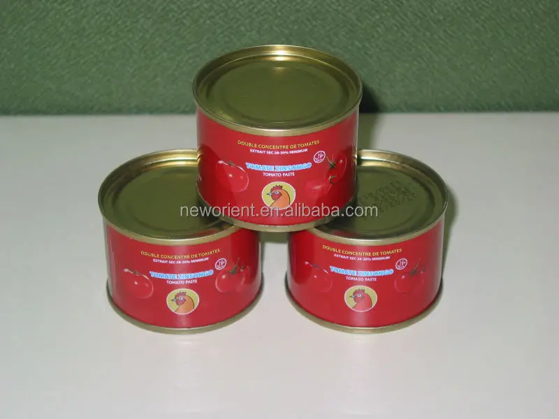 
china factory cheap price halal flavouring oem brand Canned Tomato Paste and canned Tomato 28% to 30% brix 