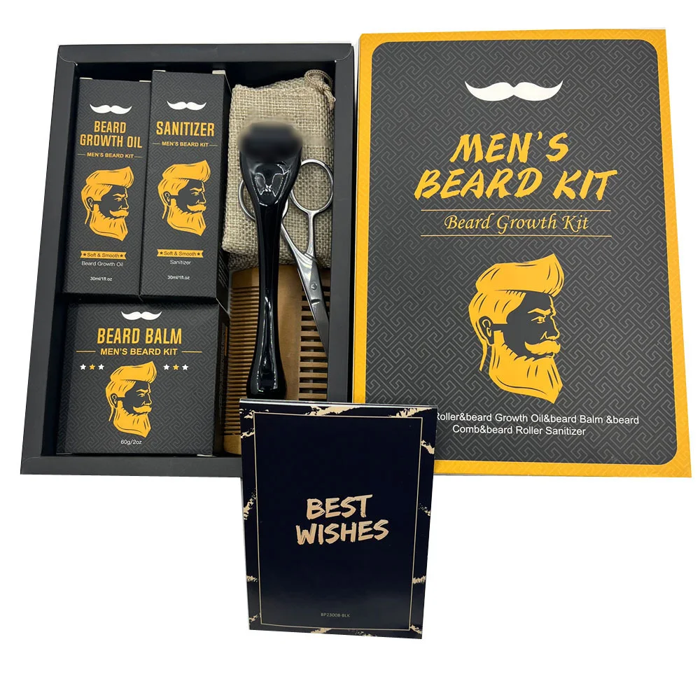 man beard softening sets low moq beard growth kit set beard set for men