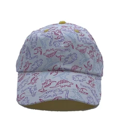 Hot Sale Multi Colors Printing Contrasting Colors under Brim Kid Girl Summer Camp School Baseball Sports Cap
