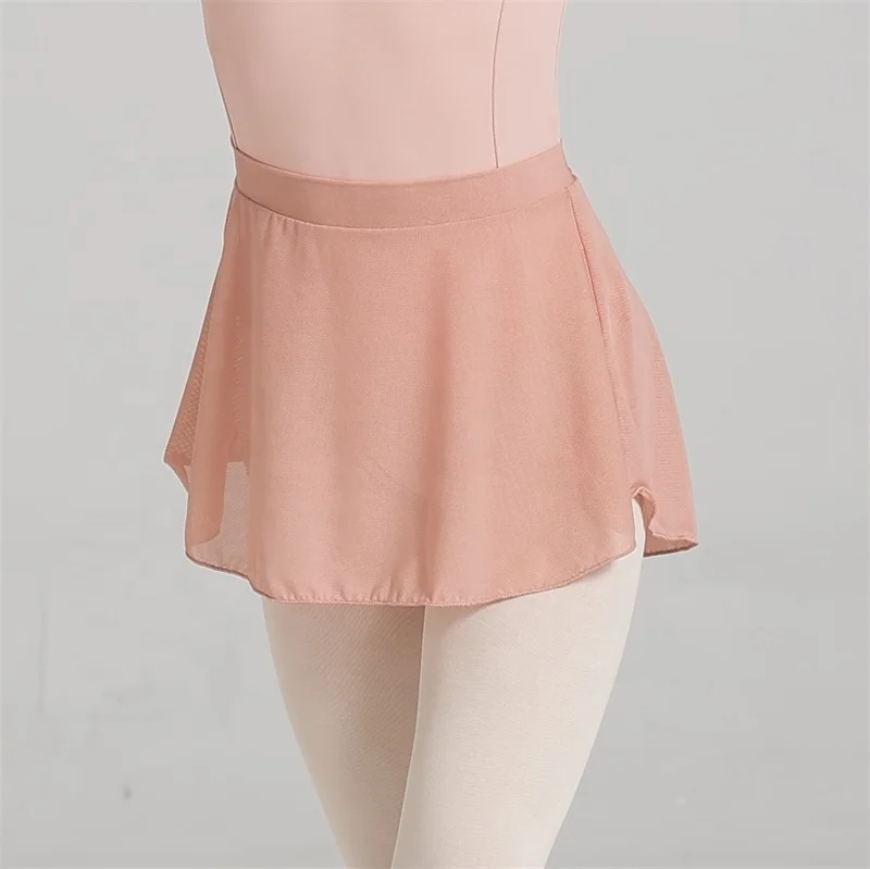 Hot Sale Many Colors High Quality Cheap Kids Girls Child Dance Wear Spandex Mesh Ballet Skirts
