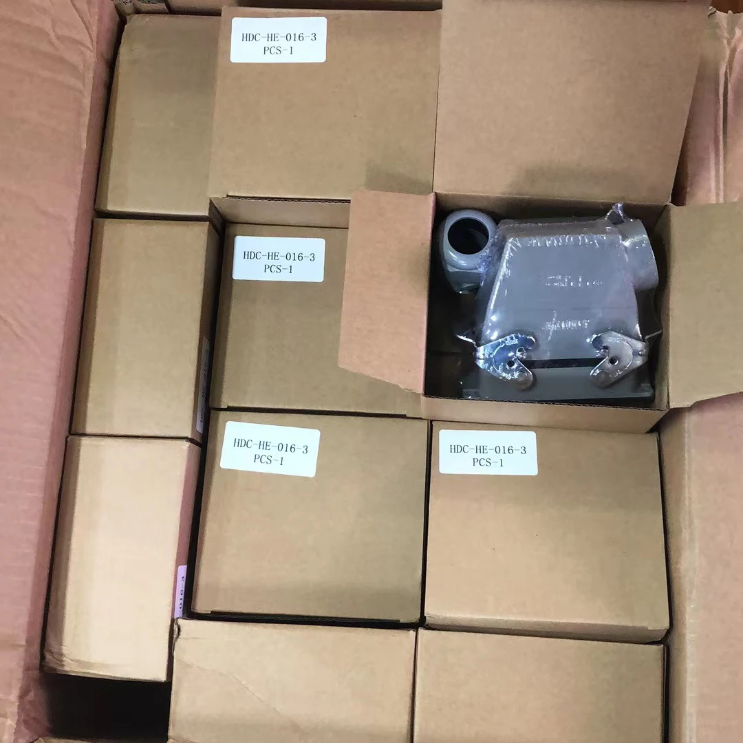 WZUMER 16A 250V HA Series 16 Pins ha-016-m/f Heavy Duty Connector Plug Inserts Male and Female Replacement 16pin