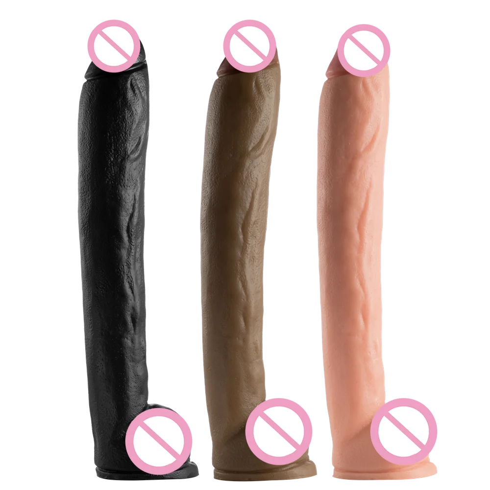 39.5 cm Long Realistic Dildo With Suction Cup Artificial Penis for Women Vagina Masturbator
