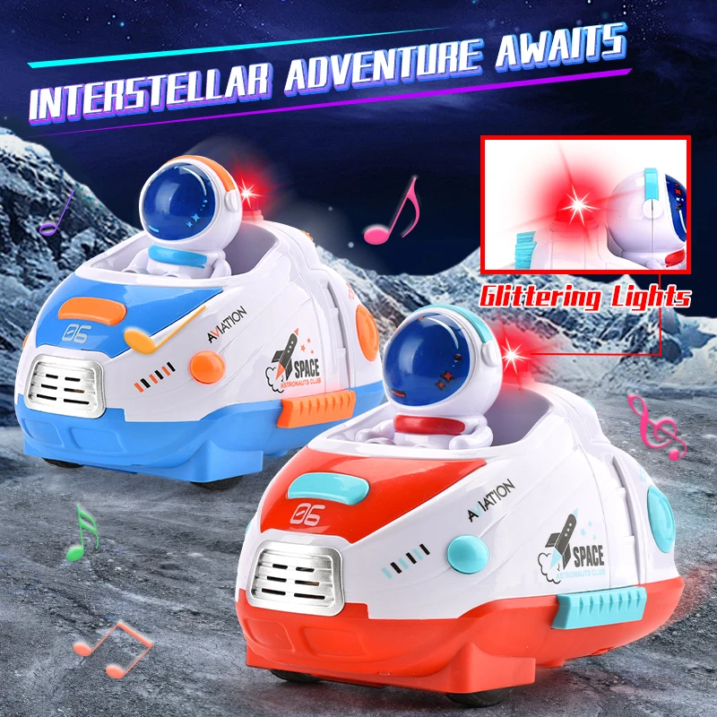 KOUYIKOU 2024 NEW Spaceman MODEL CAR TOY 2.4G Light Music RC Space Bumper Car FIGHTING for KIDS