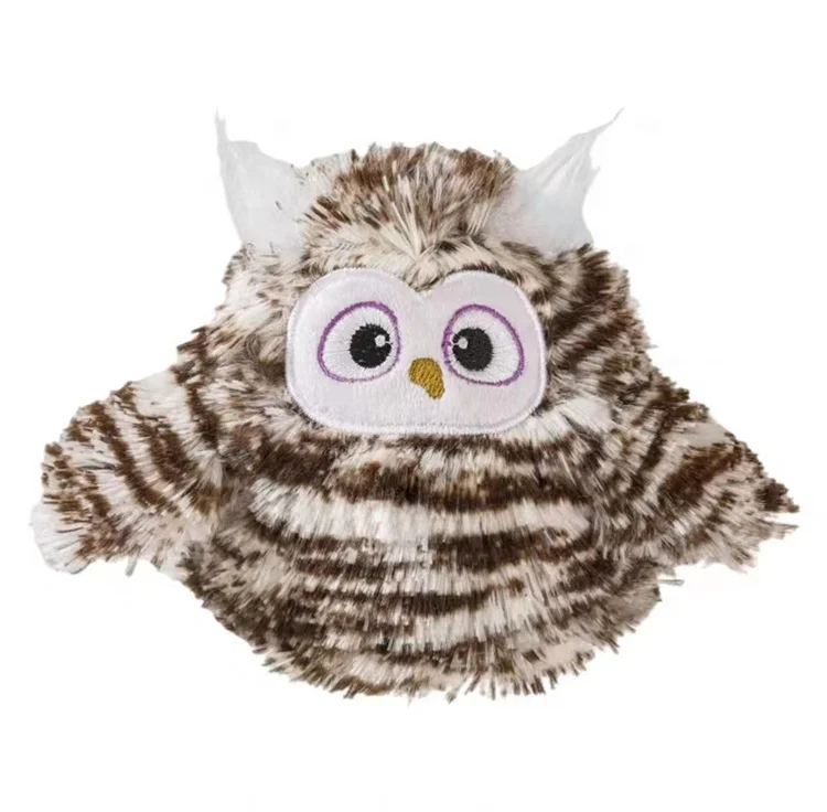 Interactive Cat Toy Auto Beating Wings Flying Bird Cat Toys Rechargeable Automatic Chirping Owl Cat Toy With Catnip