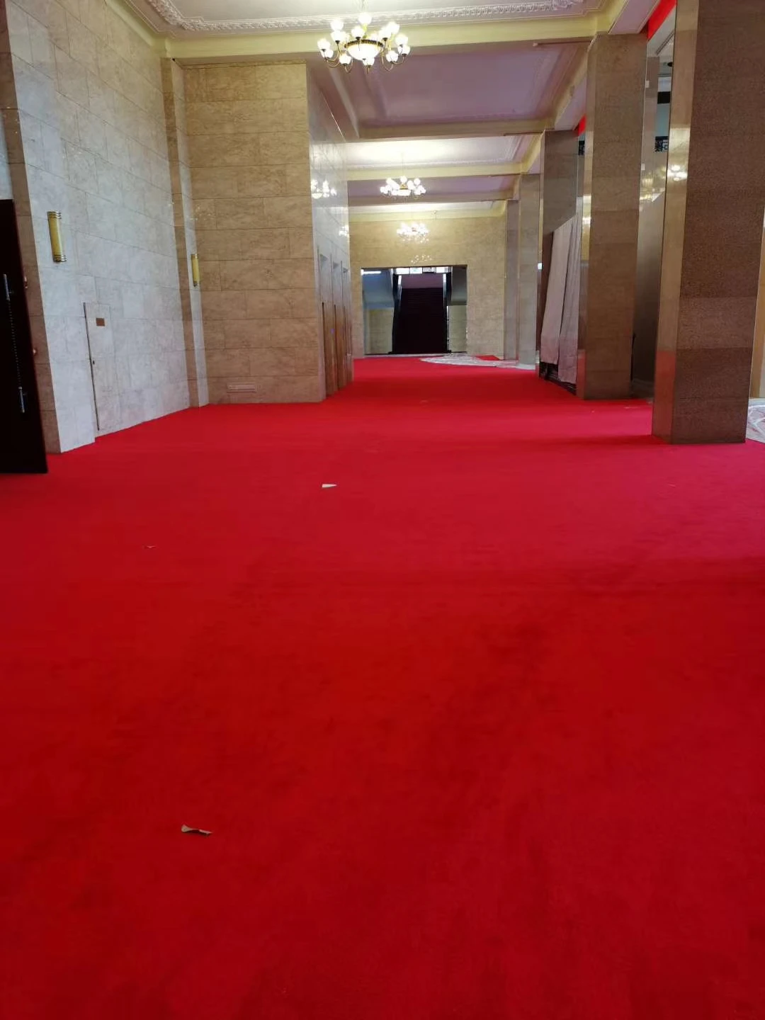 High quality wedding with 3d frowers pronted roll christmas 140x220 large area red carpet for events