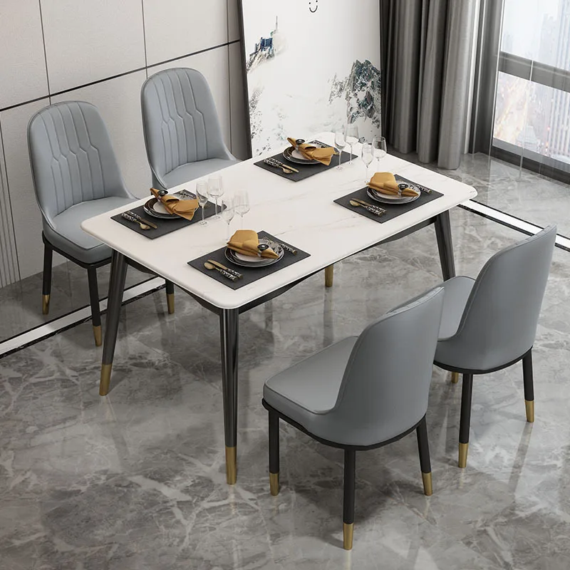 Popular Design Leisure Leather Chair With Metal Legs dining chair Living room chairs