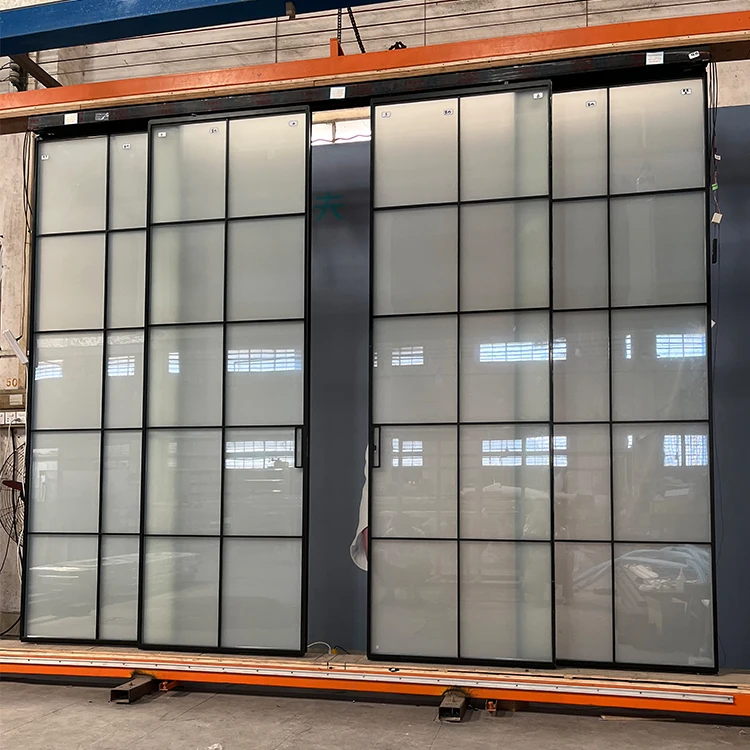 HDSAFE Magnetic Automatic Glass Sliding Door  Narrow Frame With Automatic Opening Sensor Smart Glass for Villa Hotel Supermarket