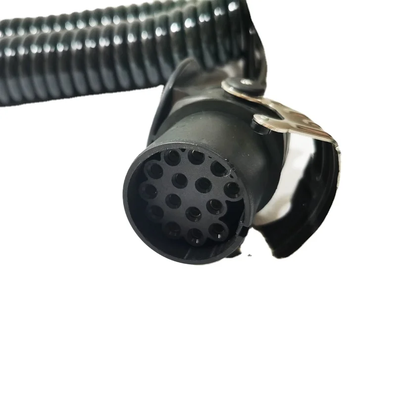 Best Selling 15 Pin 25mm Electric Ffc Optic Fibre Secure Spiral Cable for Adr Trailer