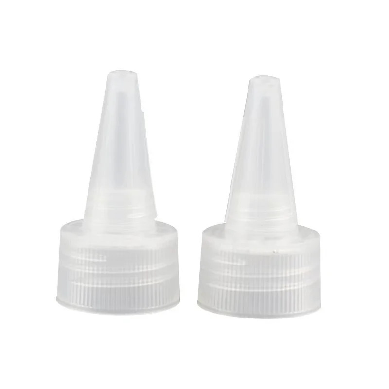 Pointed Top Cap PP Plastic High Quality 20mm 24mm 28mm Stainless Steel Cosmetic 500 Ml Spray Bottles Square Storage Jar Plastic