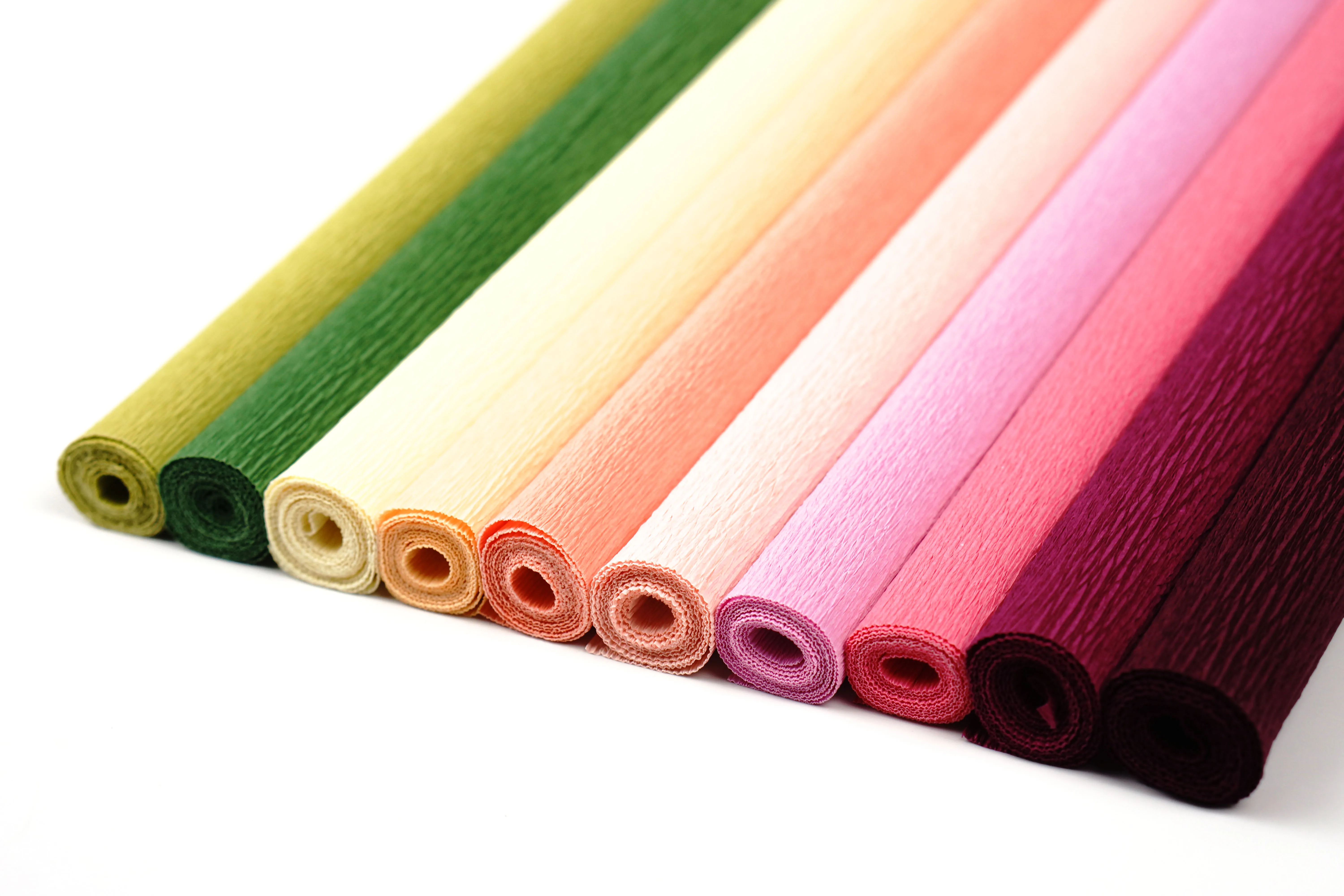 
flower crepe paper, fluorescent crepe paper,base crepe paper for masking tapes 