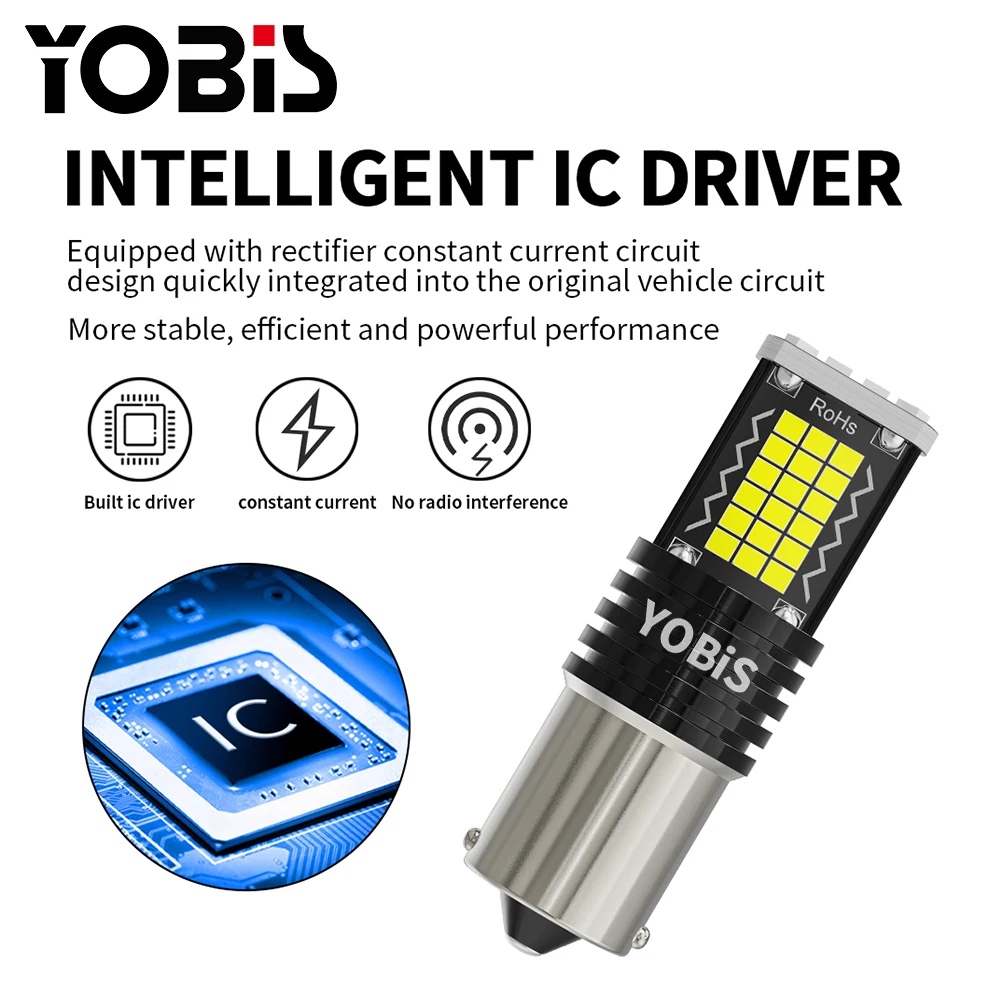 tunning lights car interior led 1156 bulbs led canbus bau15d 1157