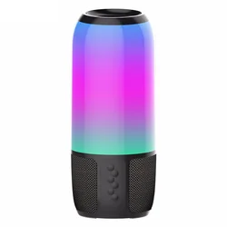 2022 New Design Cool RGB Breathing Light Speaker Wireless USB TF U Disk Radio Waterproof Portable Mini Subwoofer