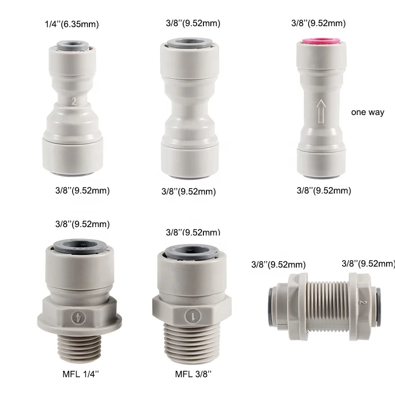 1/4' 3/8' Backwash Ball Valve RO Water Male Female Thread Fitting Switch Quick Connector Water Filter Reverse Osmosis Parts